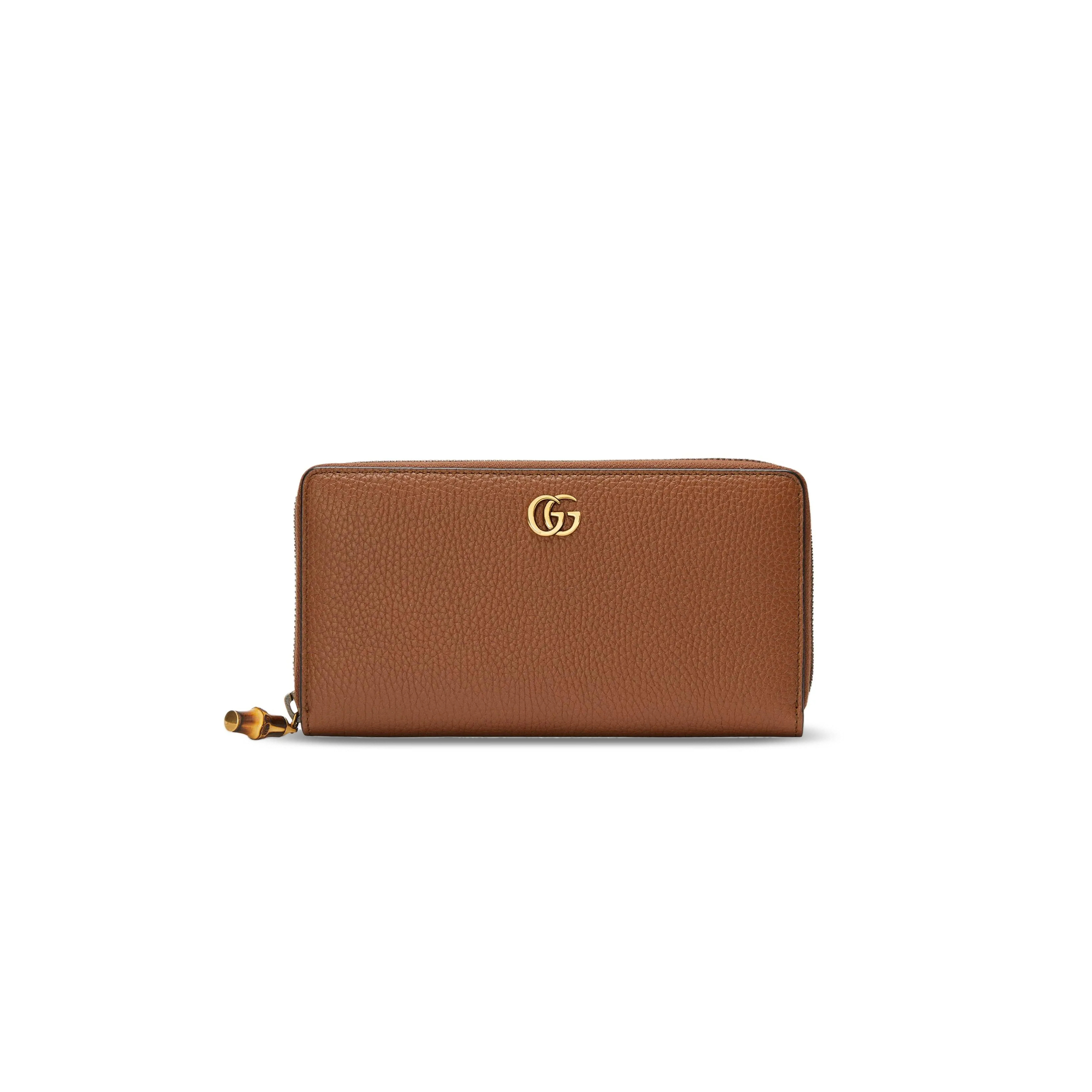 GUCCI BAMBOO ZIP AROUND WALLET 739499 (19.5*11*3cm)